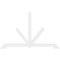 Ekena Millwork Vanguard Architectural Grade PVC Gable Bracket, 84"W x 52 1/2"H x 2"D x 4"F, 15/12 Pitch GBP084X53X0204VAN00 - alternate 2